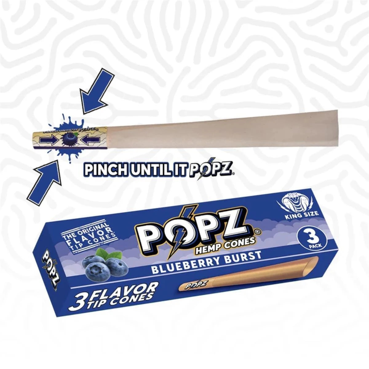 POPZ Hemp Cones King Size mit Flavor King Palm